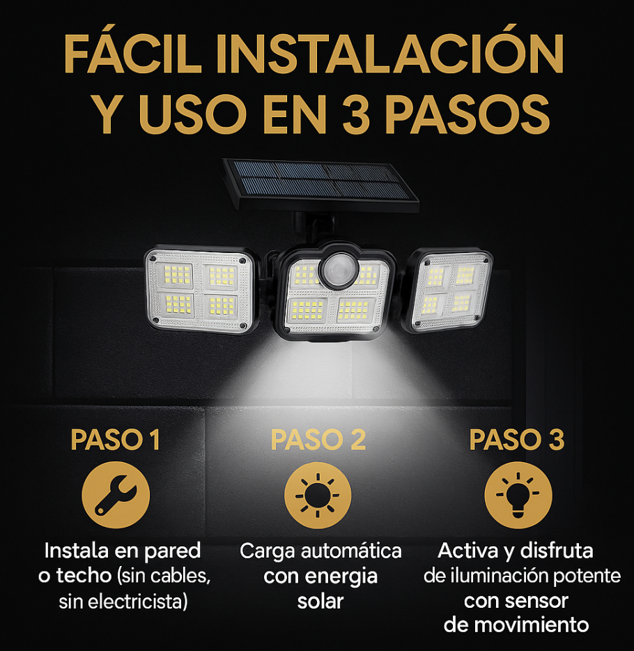 Power Solar Led- 80% Ahorro Energía